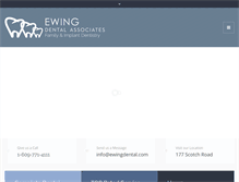 Tablet Screenshot of ewingdental.com